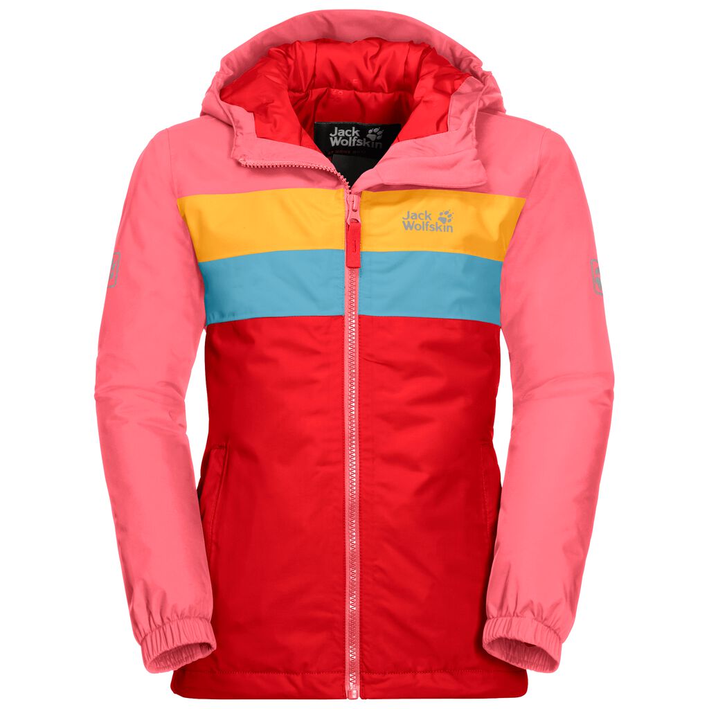 Jack Wolfskin FOUR LAKES αδιάβροχο μπουφάν παιδικά κοκκινα | GR3532195